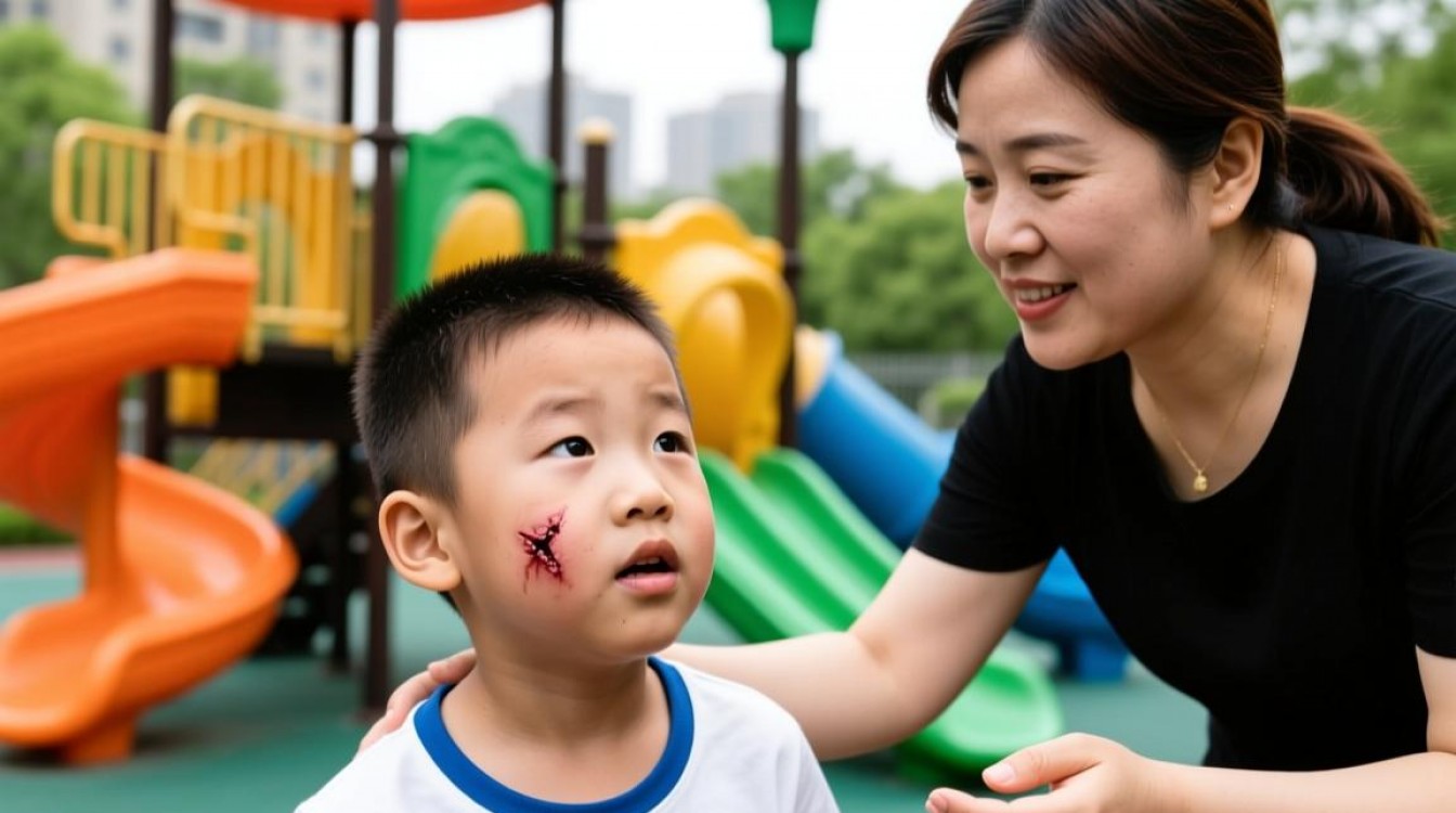 男童游乐场摔伤 家长索祛疤费遭拒-图2 男童游乐场摔伤 家长索祛疤费遭拒-图2