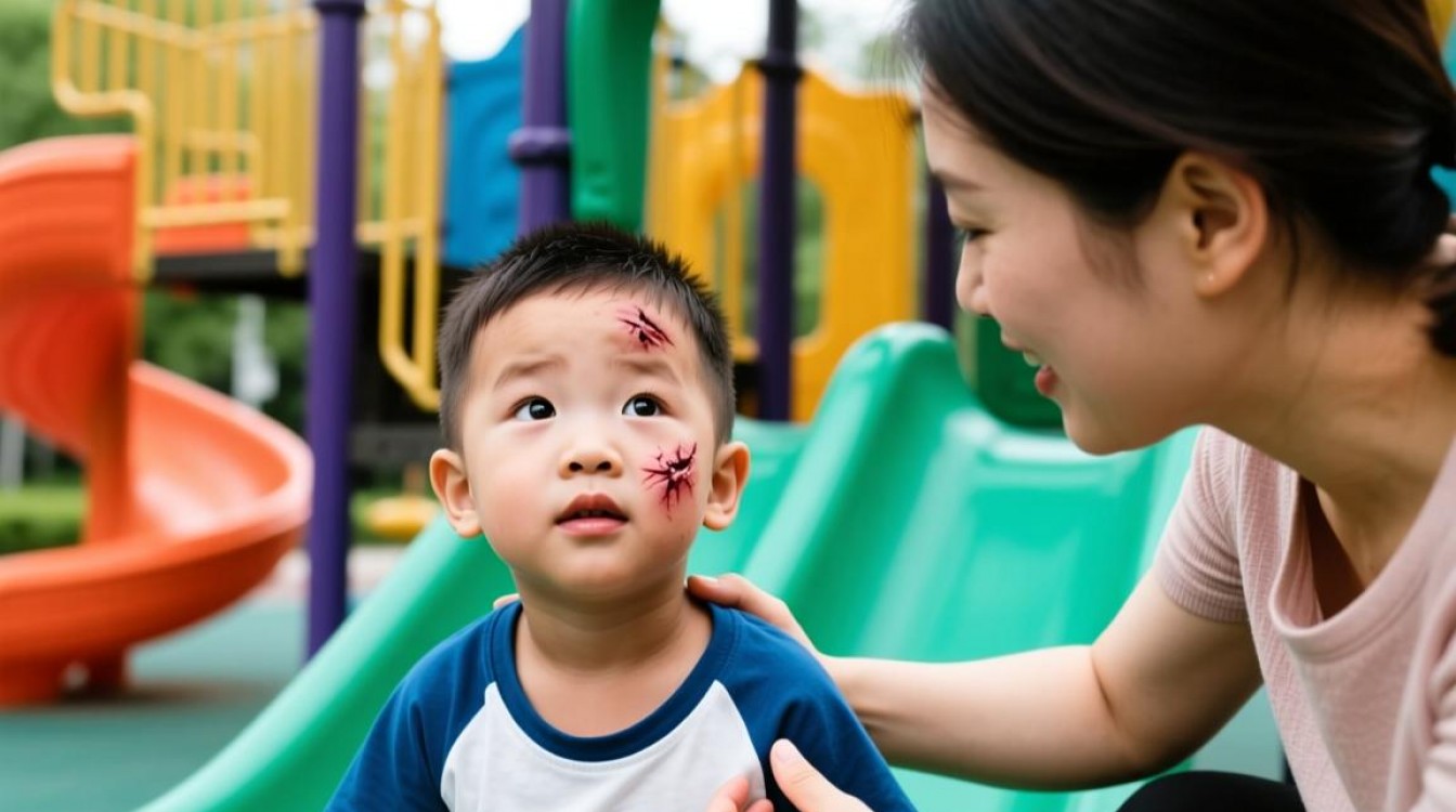 男童游乐场摔伤 家长索祛疤费遭拒-图3 男童游乐场摔伤 家长索祛疤费遭拒-图3