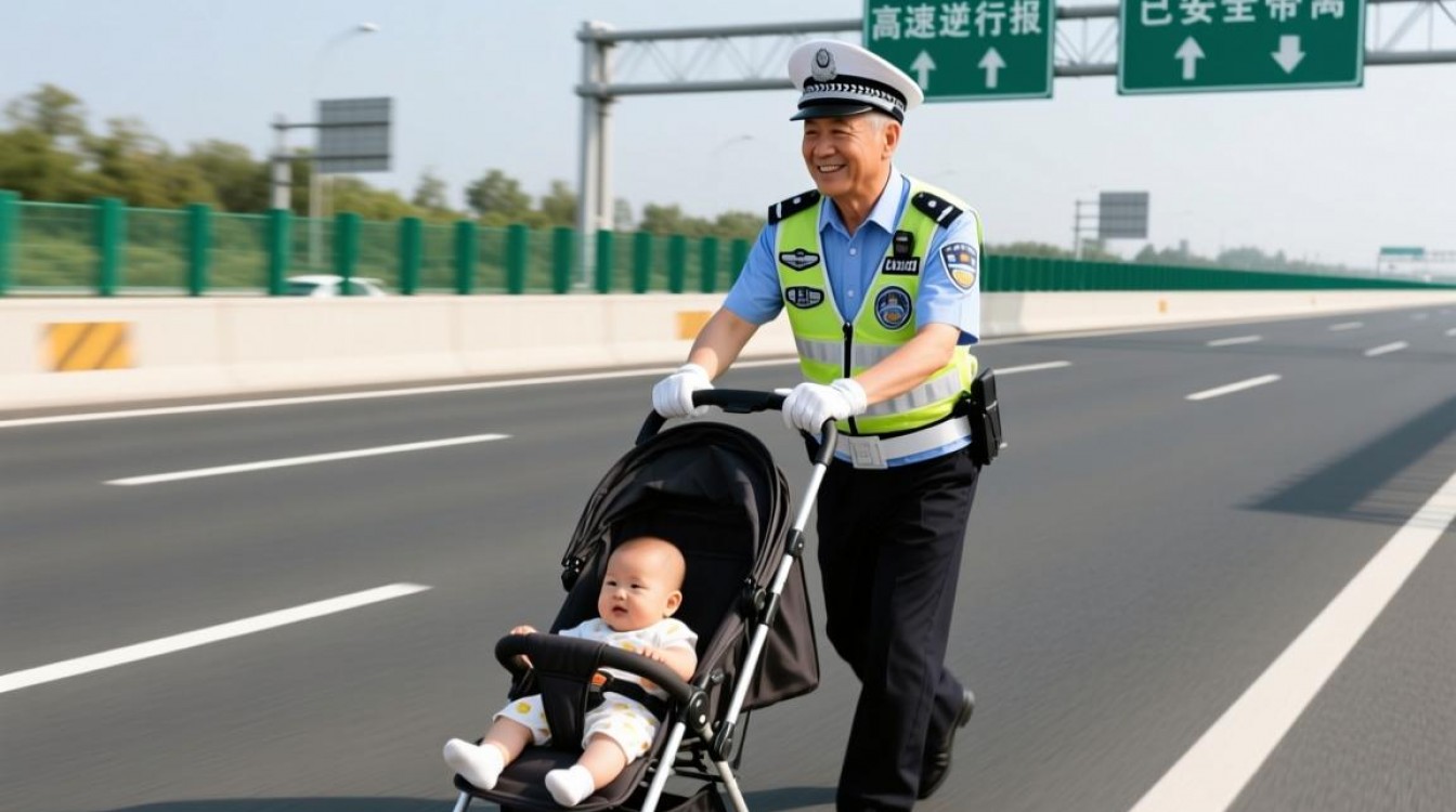 老人高速逆行还疑推婴儿车?交警回应-图3 老人高速逆行还疑推婴儿车?交警回应-图3