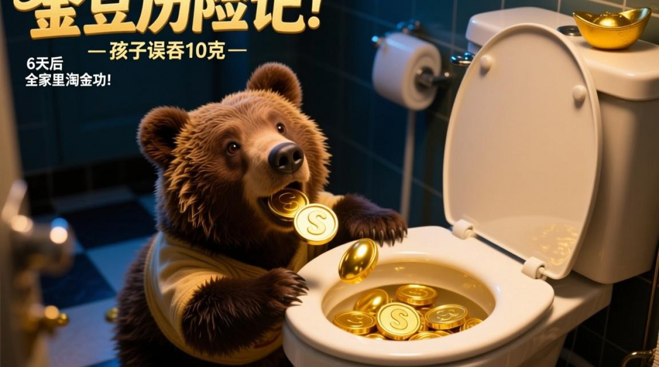 熊孩子误吞10克金豆6天后排出-图2 熊孩子误吞10克金豆6天后排出-图2