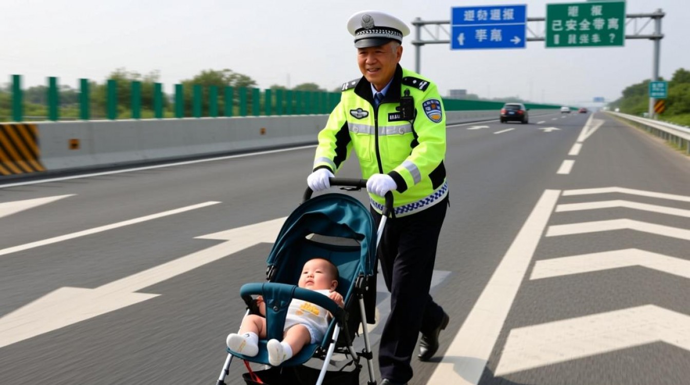 老人高速逆行还疑推婴儿车?交警回应-图1 老人高速逆行还疑推婴儿车?交警回应-图1