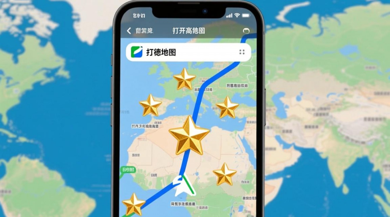 高德地图里的五角星到底有什么特殊用途？-图2