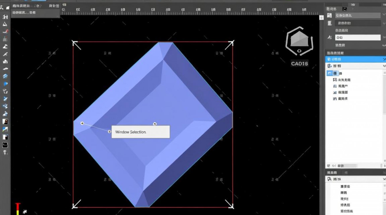 CAD2018框选为何默认不规则形状？如何设置规则选区？-图1