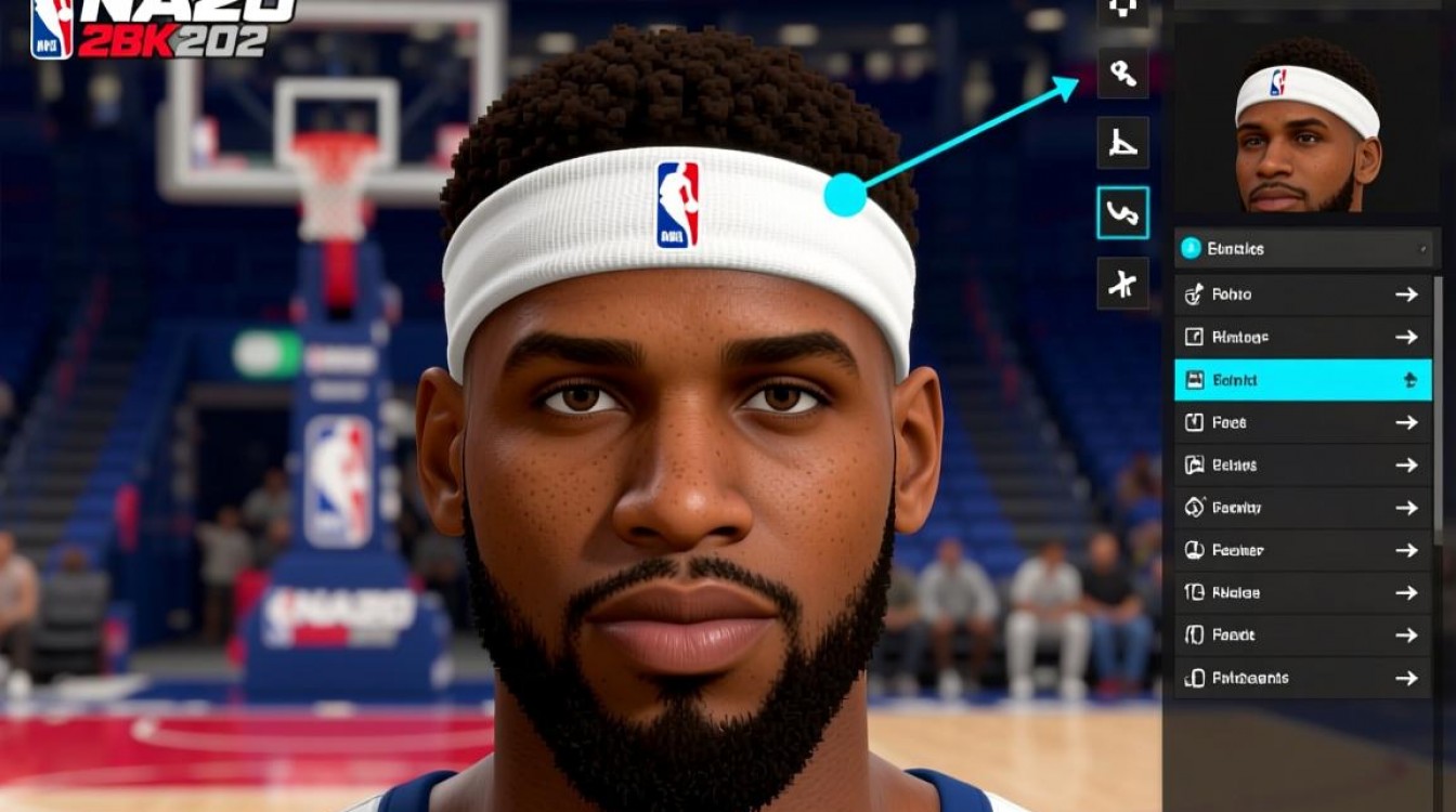 2k20球员编辑为何不能戴发带？隐藏限制或BUG？-图1