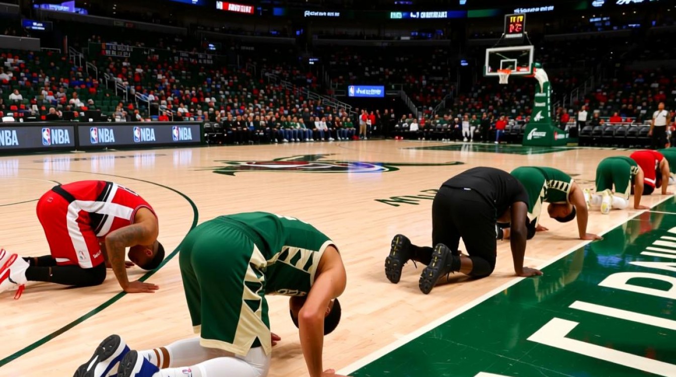 1月6日NBA雄鹿队为何集体跪地?抗议种族歧视还是另有隐情?-图1 1月6日NBA雄鹿队为何集体跪地?抗议种族歧视还是另有隐情?-图1