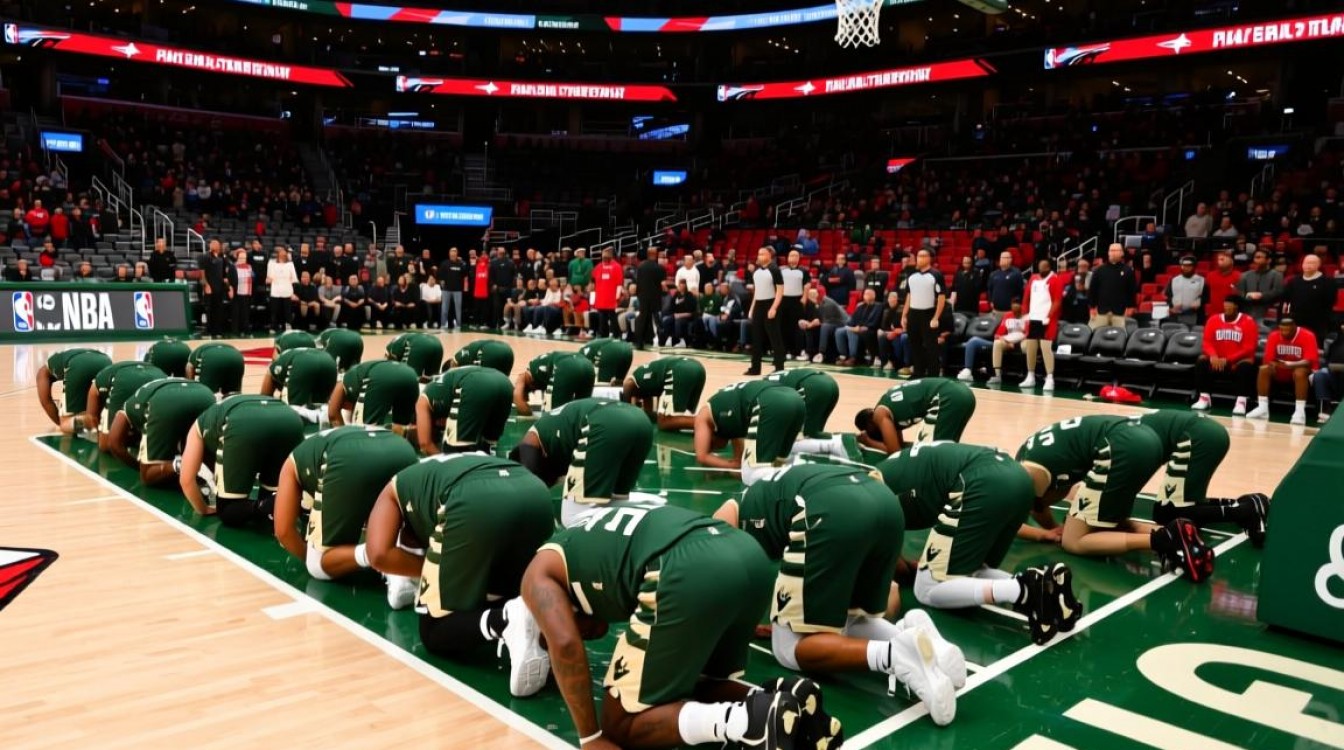 1月6日NBA雄鹿队为何集体跪地?抗议种族歧视还是另有隐情?-图2 1月6日NBA雄鹿队为何集体跪地?抗议种族歧视还是另有隐情?-图2