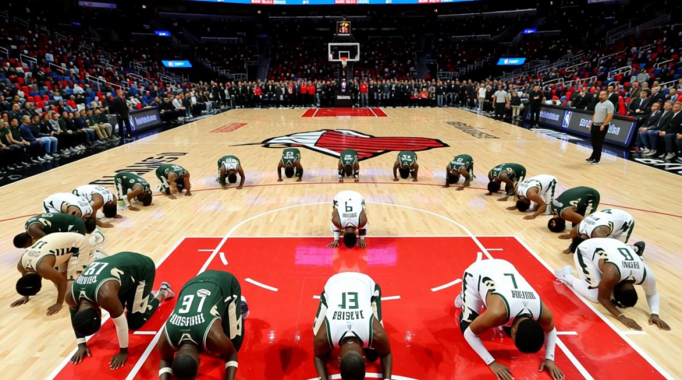 1月6日NBA雄鹿队为何集体跪地?抗议种族歧视还是另有隐情?-图3 1月6日NBA雄鹿队为何集体跪地?抗议种族歧视还是另有隐情?-图3