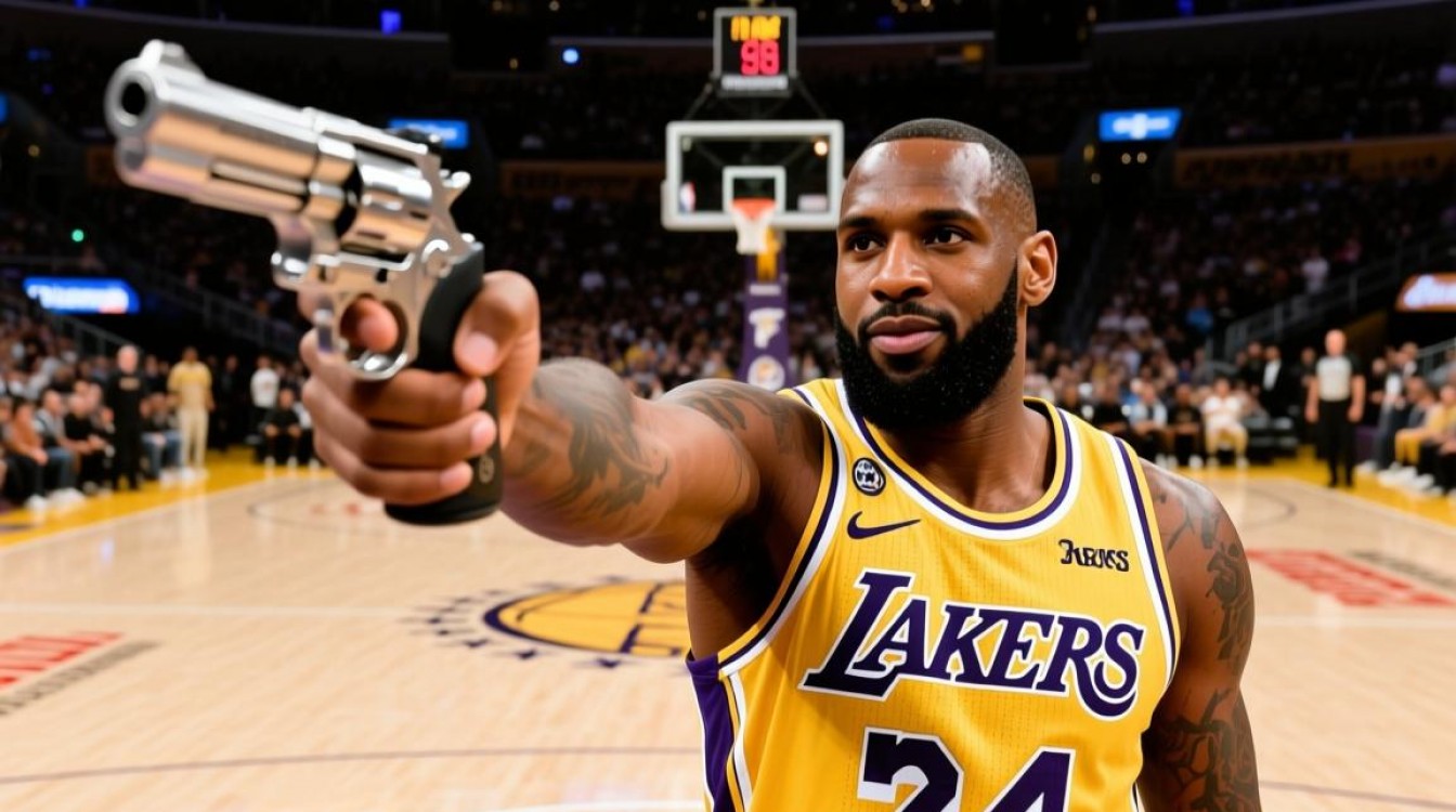 詹姆斯总决赛拔枪gif为何引发全网热议？-图1