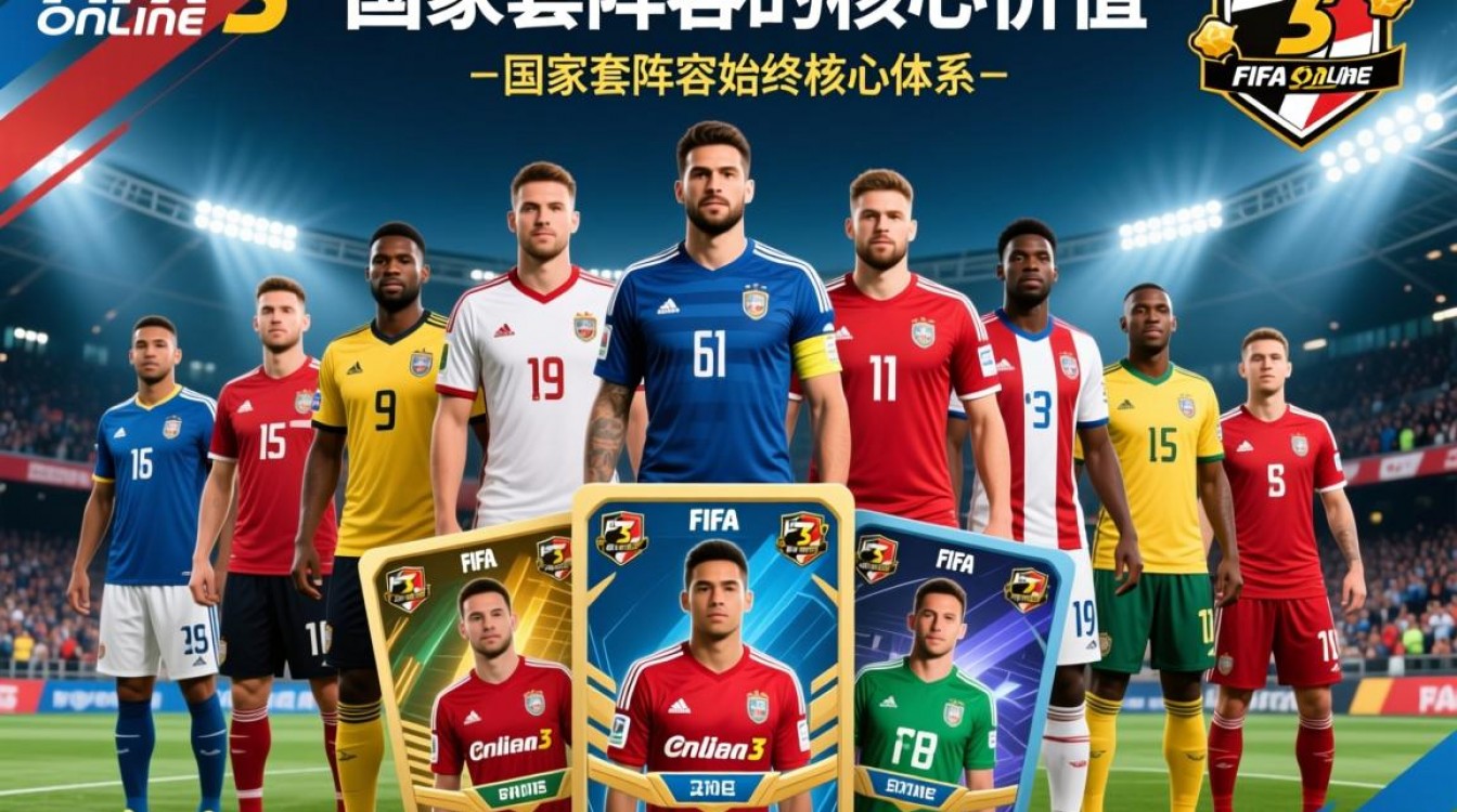 FIFA Online3国家套阵容怎么搭配最强？低预算平民怎么配？-图1