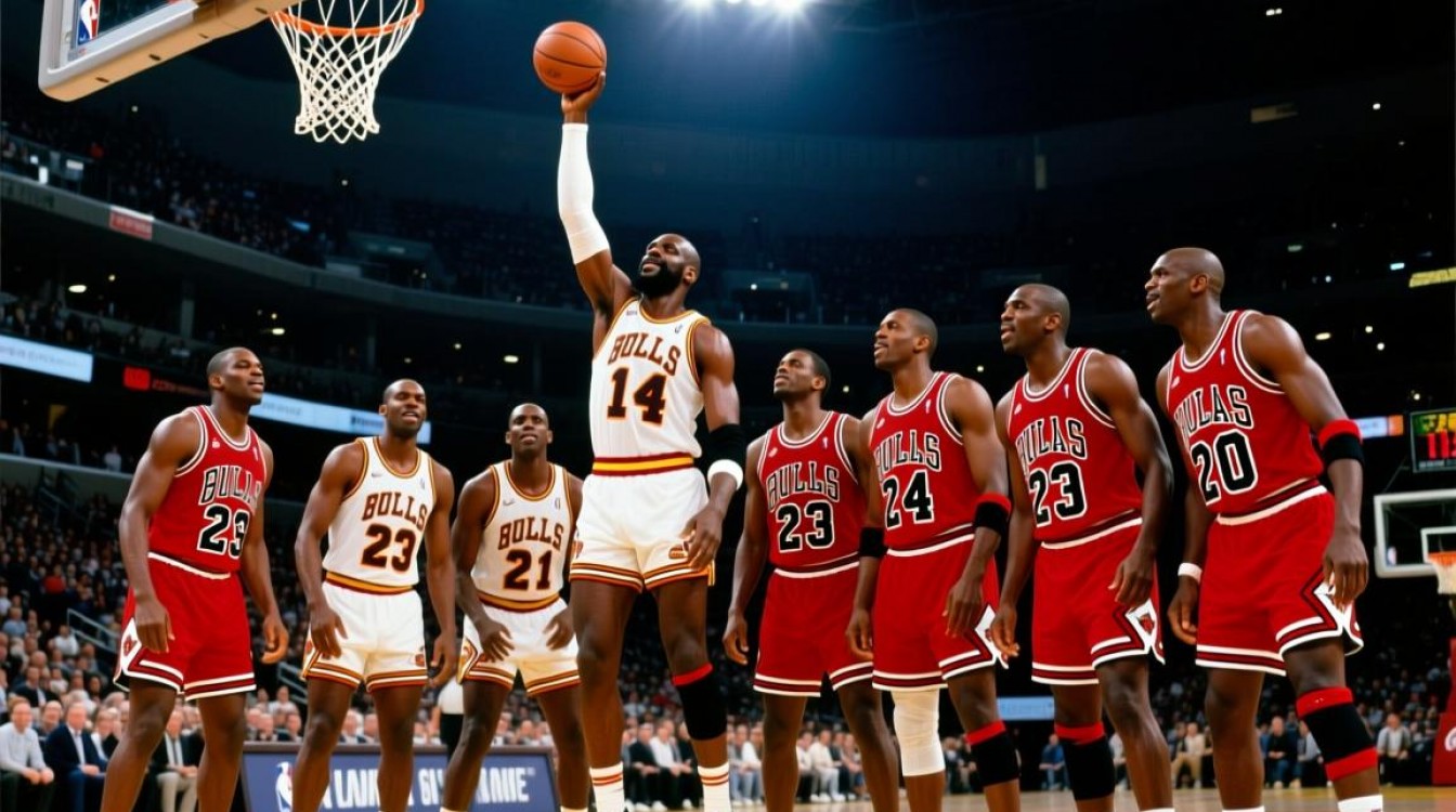 NBA史上最强进攻阵容,巅峰对决谁更胜一筹?-图1 NBA史上最强进攻阵容,巅峰对决谁更胜一筹?-图1