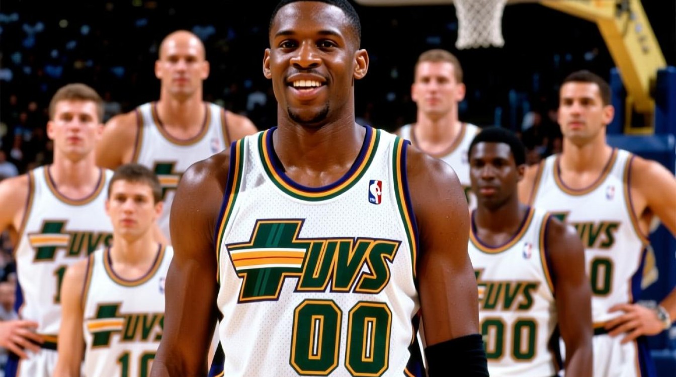 98年爵士00号是谁？98爵士阵容00号球员是谁？-图3