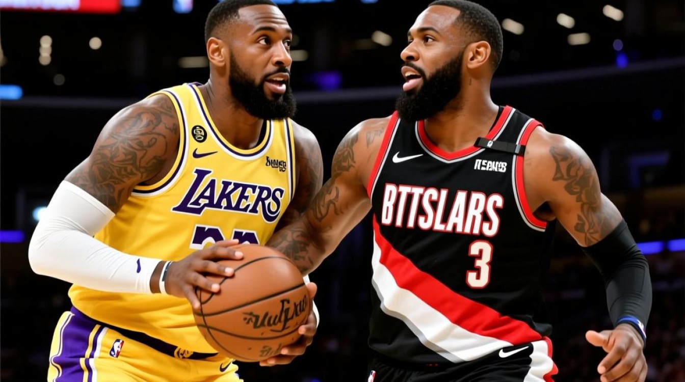 湖人对战开拓者最终比分会是多少？-图1