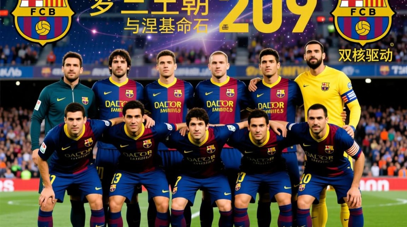 2009年巴萨阵容图，梦三王朝的黄金11人都有谁？-图2