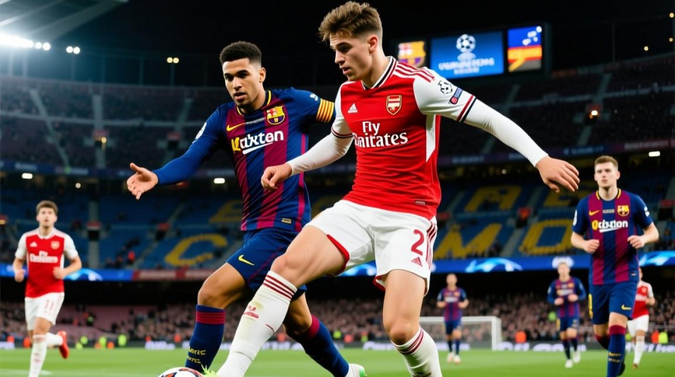 阿森纳首回合赢巴萨，次回合能否守住优势晋级？-图1