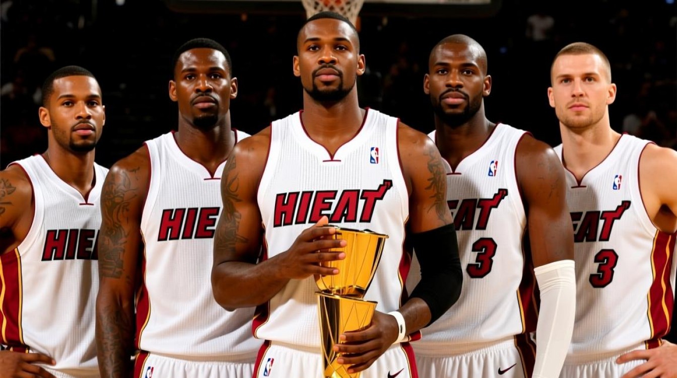 热火夺冠赛季的夺冠阵容是哪五位核心球员？-图3