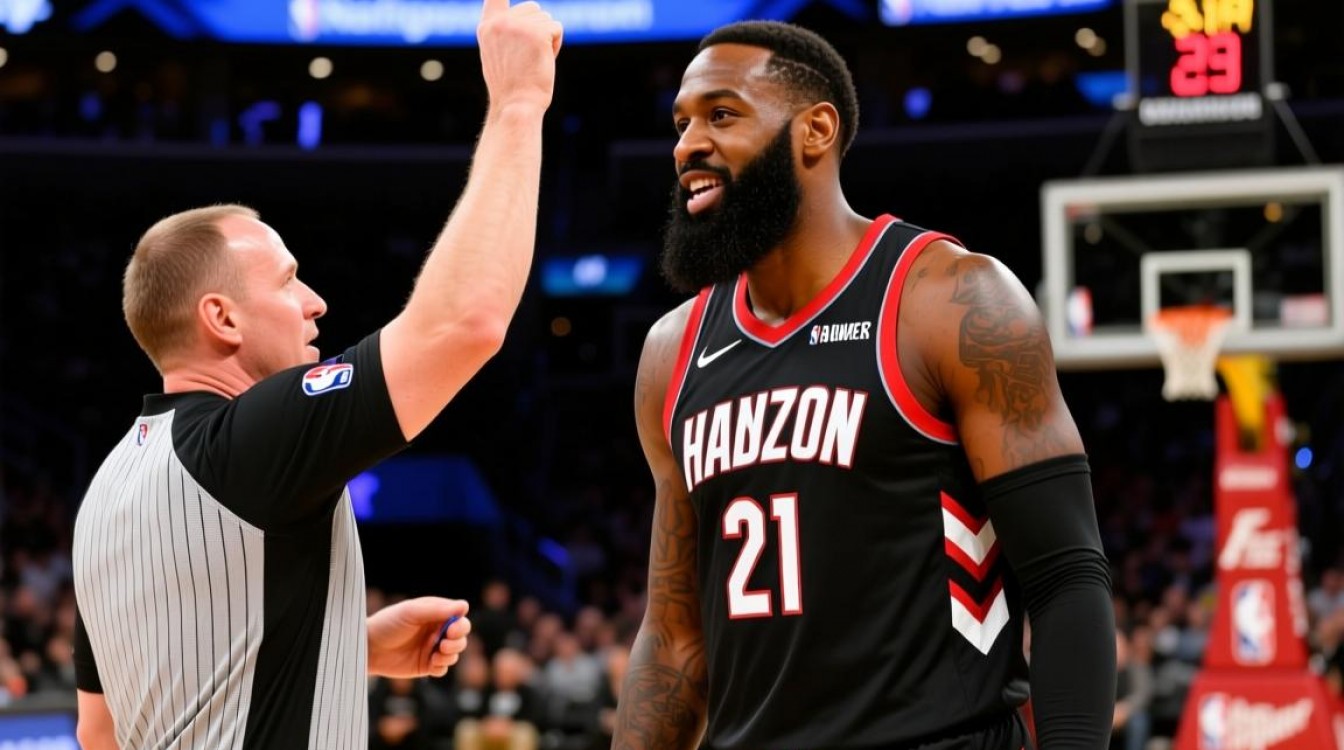 为什么哈登突破时防守手部动作未被吹罚?-图1 为什么哈登突破时防守手部动作未被吹罚?-图1